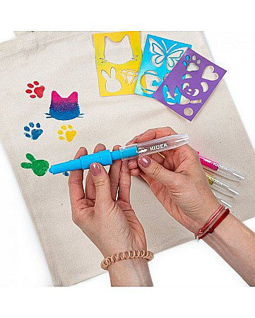 DE MARKERE SPRAY PENTRU TEXTILE 5 CULORI/SET ANIMALS KIDEA MTSSZ5KA [2]