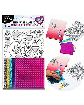 DE SET CREATIV CU STICKERE SI FOLII COLORATE METALIZATE FAIRIES KIDEA MNZKWKA [1]
