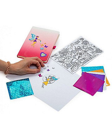 DE SET CREATIV CU STICKERE SI FOLII COLORATE METALIZATE FAIRIES KIDEA MNZKWKA [2]