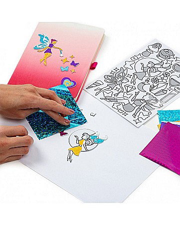 DE SET CREATIV CU STICKERE SI FOLII COLORATE METALIZATE FAIRIES KIDEA MNZKWKA [3]