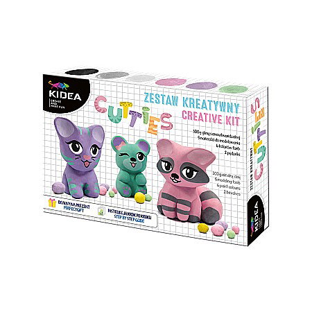 ARTICOLE COPII - DE SET CREATIV ANIMALE DE PLUS DIN ARGILA KIDEA GSZMKA