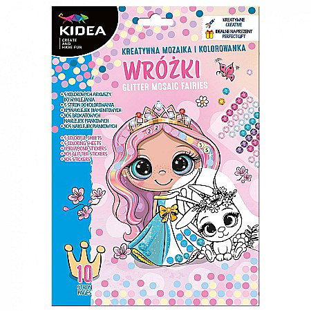 Carti de Colorat pentru copii - DE CARTE DE COLORAT CU STICKERE SI DIAMANTE ZANE KIDEA MOKWKA