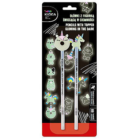 DE CREION HB 2/SET ANIMALUTE GLOW IN THE DARK KIDEA OFS2KA [3]