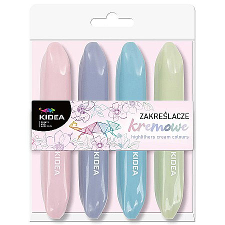 Textlinere - DE TEXTMARKER FUTURE CREAM COLOURS 4/SET KIDEA ZKFKA