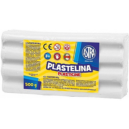 RECHIZITE SCOLARE IPB - AS PLASTILINA ASTRA 500GR ALB 303117002