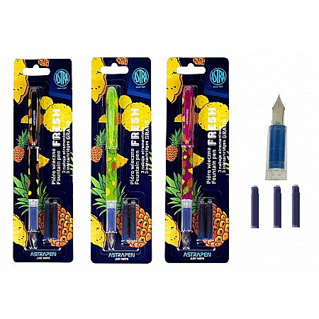 Stilouri si rollere - STILOU ASTRA FRESH + 3 PATROANE CERNEALA 203120004
