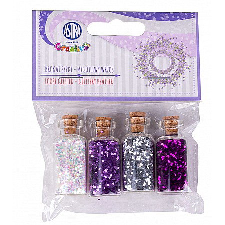 Sclipici - AS SCLIPICI 4 CULORI 3G HEATHER GLITTER ASTRA CREATIVO 335121004