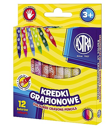 Creioane colorate - AS CREIOANE COLORATE FARA LEMN ASTRA 12/SET 316121005