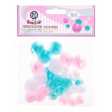HOBBY - AS POMPOM DANTELA 30/SET PASTEL 335122008