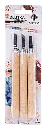 Accesorii pentru artisti - AS SET SCULPTURA IN LEMN ARTEA 3 PIESE 325122005