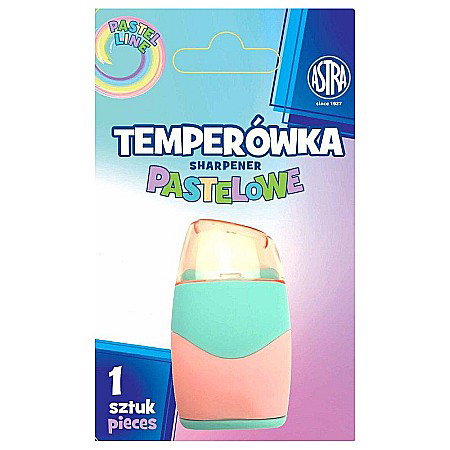 RECHIZITE SCOLARE IPB - AS ASCUTITOARE DUBLA CU RADIERA SI CONTAINER PASTEL 425022009