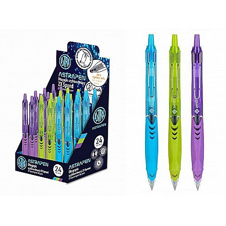 Pixuri cu gel - PIX GEL ERGONOMIC 0.5MM CLICK ASTRAPEN ZX SPEED CULORI ASORTATE 201122001