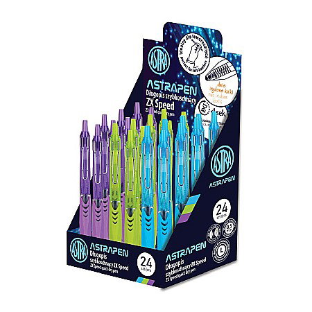 PIX GEL ERGONOMIC 0.5MM CLICK ASTRAPEN ZX SPEED CULORI ASORTATE 201122001 [1]