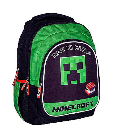 RECHIZITE SCOLARE IPB - AS RUCSAC SCOLAR 3 COMPARTIMENTE MINECRAFT TIME TO MINE AB300 502022132