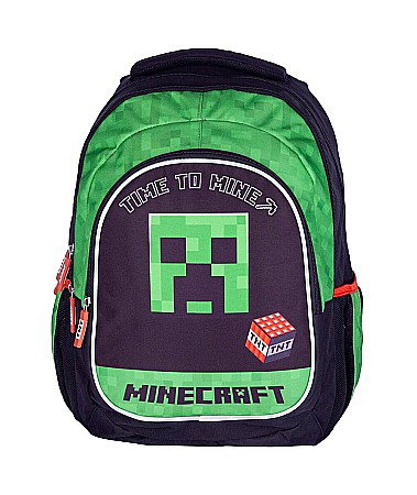AS RUCSAC SCOLAR 3 COMPARTIMENTE MINECRAFT TIME TO MINE AB300 502022132 [1]