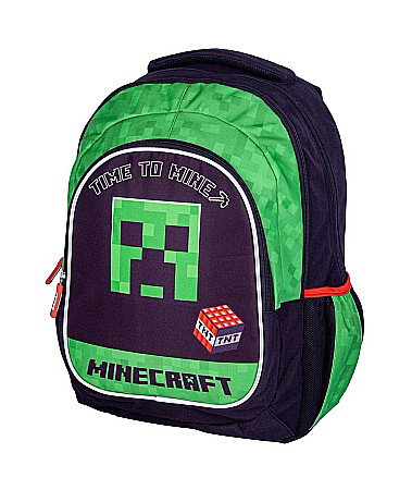 AS RUCSAC SCOLAR 3 COMPARTIMENTE MINECRAFT TIME TO MINE AB300 502022132 [2]
