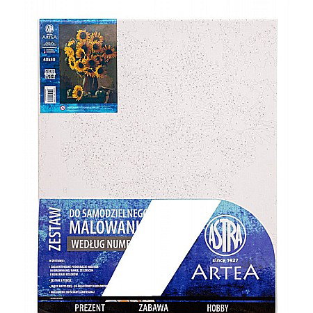 AS PANZA PICTURA PE NUMERE 40*50CM CU VOPSELE SI PENSULE, FLOAREA SOARELUI 801022901 [1]