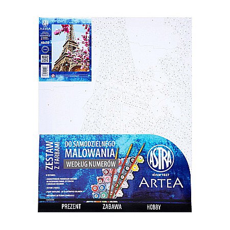AS PANZA PICTURA PE NUMERE 40*50CM CU VOPSELE SI PENSULE, TURNUL EIFFEL 801022902 [5]