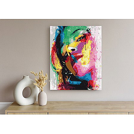 AS PANZA PICTURA PE NUMERE 40*50CM CU VOPSELE SI PENSULE, PORTRET MODERN 801022905 [4]