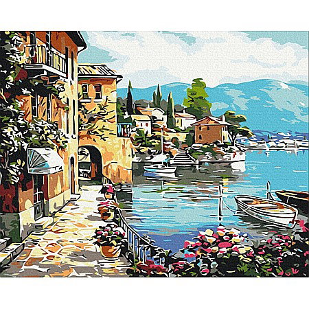 Pictura pe numere - AS PANZA PICTURA PE NUMERE 40*50CM CU VOPSELE SI PENSULE, VACANTE 801022908