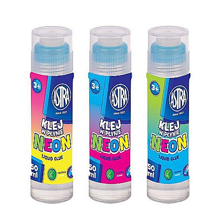 Lipici/ Adezivi/ Pistoale silicon - AS LIPICI ASTRA LICHID CULORI NEON 50ML 401023005