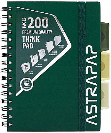 CAIET A4 PP SPIRA 200F CU ELASTIC, RIGLA SI 3 SEPARATOARE, OMBRE LINE PATRATELE 104023007 [3]