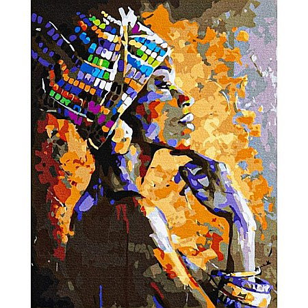 AS PANZA PICTURA PE NUMERE 40*50CM CU VOPSELE SI PENSULE, SUFLET AFRICAN 801023901 [0]