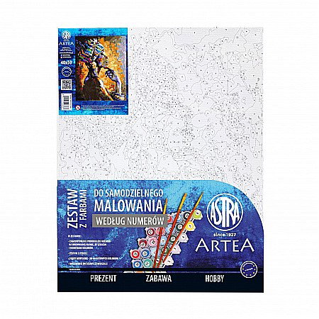 AS PANZA PICTURA PE NUMERE 40*50CM CU VOPSELE SI PENSULE, SUFLET AFRICAN 801023901 [1]
