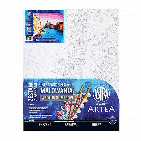 AS PANZA PICTURA PE NUMERE 40*50CM CU VOPSELE SI PENSULE, PEISAJ VENETIAN 801023907 [1]