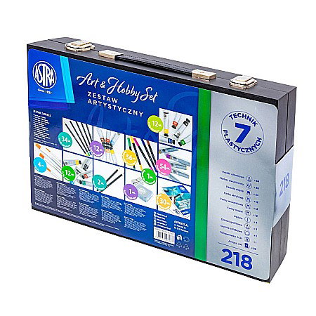 AS SET ASTRA ART&HOBBY 218 PIESE CU VALIZA LEMN 602124001 [2]