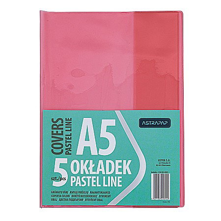 COPERTĂ PLASTIC A5 DIVERSE CULORI  5/SET ASTRA 124024005 [1]
