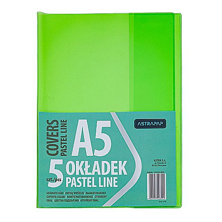 COPERTĂ PLASTIC A5 DIVERSE CULORI  5/SET ASTRA 124024005 [4]