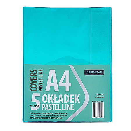COPERTĂ PLASTIC A4 DIVERSE CULORI 5/SET ASTRA 124024006 [2]