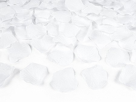 Flori si petale artificiale PF - PD PETALE TRANDAFIR, MATERIAL TEXTIL, alb 100/SET PLRD100-008