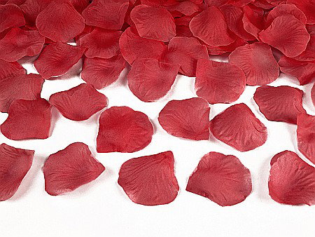 Flori si petale artificiale PF - PD PETALE TRANDAFIR, MATERIAL TEXTIL, rosu 100/SET PLRD100-007