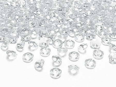 PD CONFETTI DIAMANTE, Diamond confetti, colourless, 12mm 100/SET ADC12-099 [0]