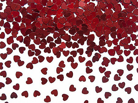 Confetti - PD CONFETTI, Confetti Hearts, red, 5mm, 30g KONS14