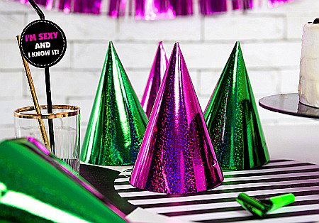 PD COIF DIN CARTON Holographic, mix, 16cm, 20/set CZAP20 [6]