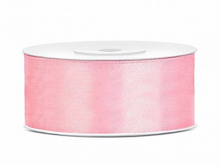 Banda satin - PD BANDA SATIN, Satin Ribbon, light pink, 25mm/25m TS25-081J