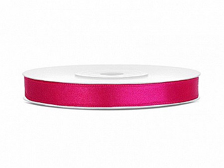 Banda satin - PD BANDA SATIN, Satin Ribbon, dark pink, 6mm/25m TS6-006