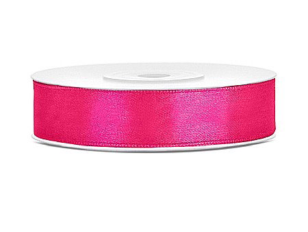 Banda satin - PD BANDA SATIN, Satin Ribbon, pink, 12mm/25m TS12-006