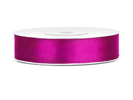 Banda satin - PD BANDA SATIN, Satin Ribbon, fuchsia, 12mm/25m TS12-080