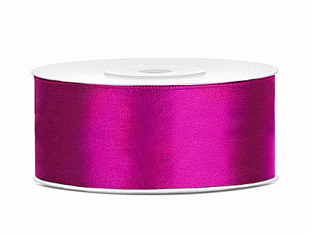 Banda satin - PD BANDA SATIN, Satin Ribbon, fuchsia, 25mm/25m TS25-080