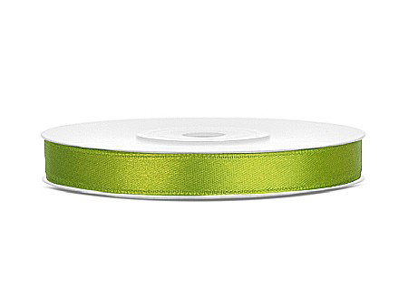 Fundite, Panglici , Benzi Craciun - PD BANDA SATIN , Satin Ribbon, green apple, 6mm/25m TS6-102J