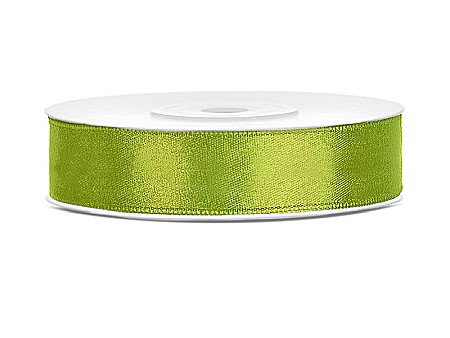 Banda satin - PD BANDA SATIN, Satin Ribbon, green apple, 12mm/25m TS12-102J