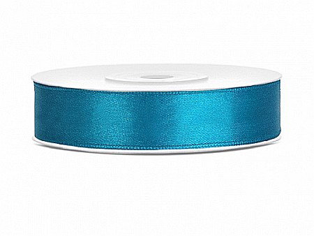 Banda satin - PD BANDA SATIN, Satin Ribbon, turquoise, 12mm/25m TS12-083