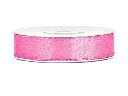 Satin pentru impachetat buchete - PD BANDA SATIN, Satin Ribbon, pink, 12mm/25m TS12-081