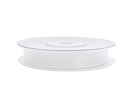 Elemente decorative - PD BANDA ORGANZA, white, 6mm/25m TSZF6-008