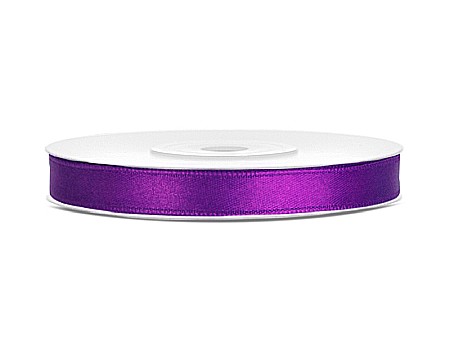 Banda satin - PD BANDA SATIN, Satin Ribbon, purple, 6mm/25m TS6-062