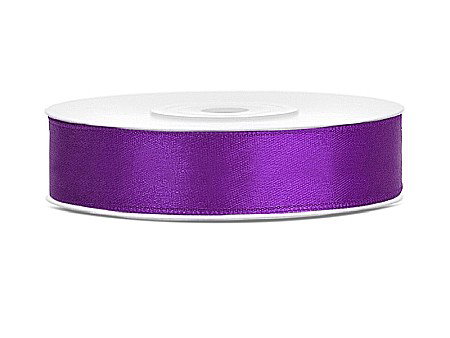 Banda satin - PD BANDA SATIN, Satin Ribbon, purple, 12mm/25m TS12-062